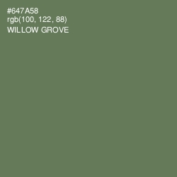 #647A58 - Willow Grove Color Image